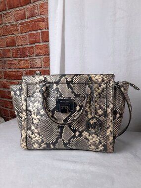 Michael Kors Python Snakeskin Satchel Bag
